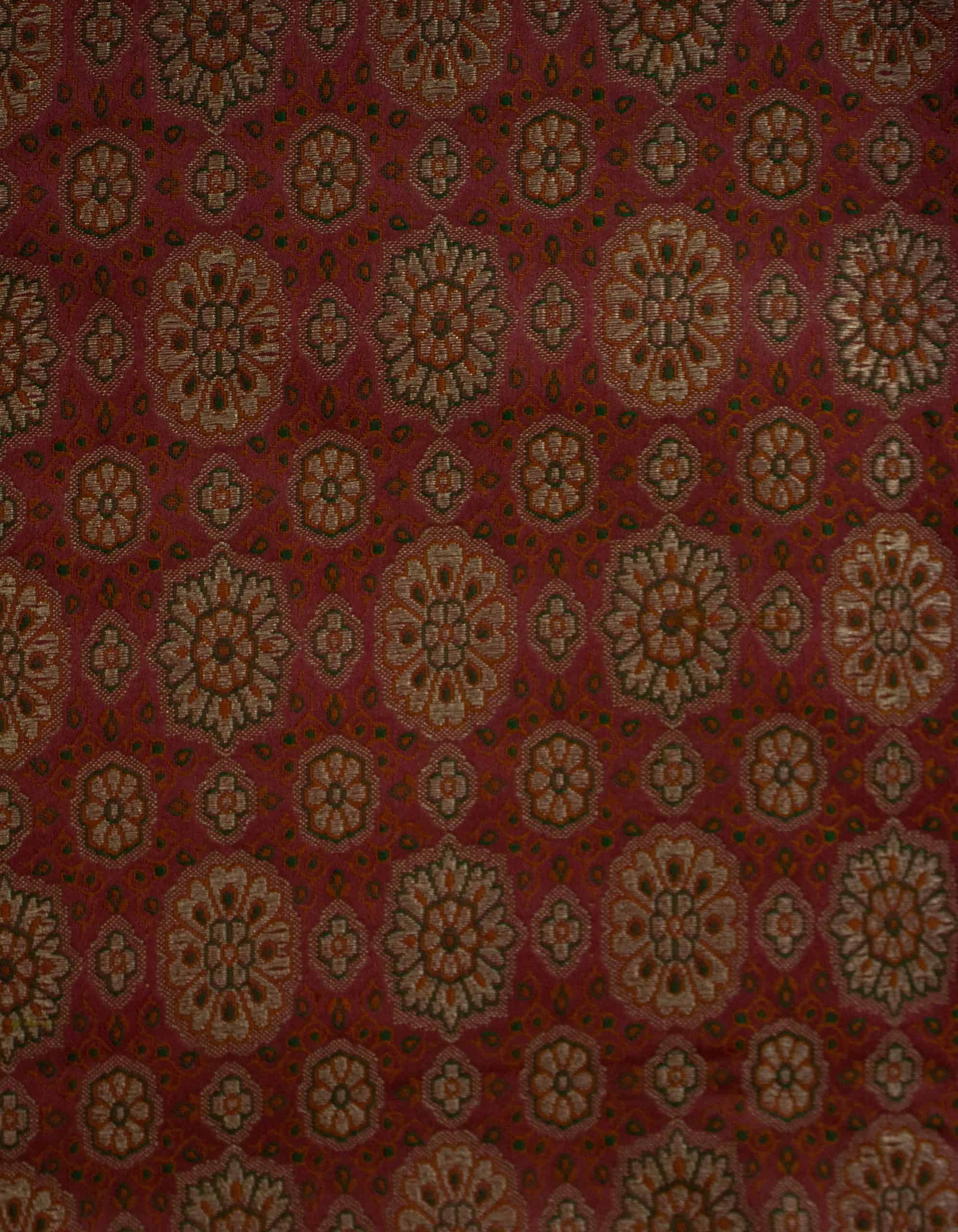 Multicolored Satin Silk Brocade - Anuroop Fabrics